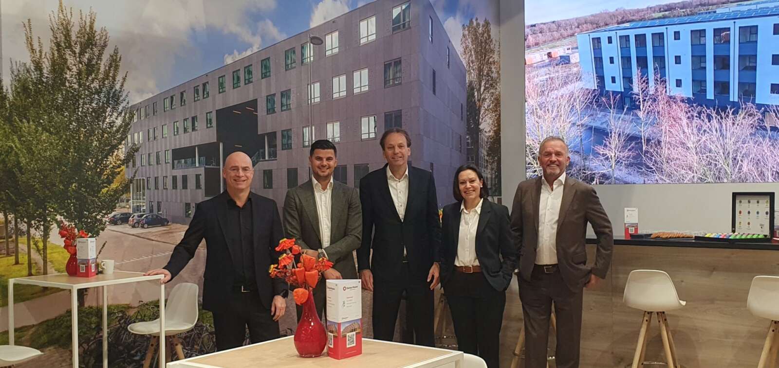 Onze collega's op de Expo Real stand in 2025