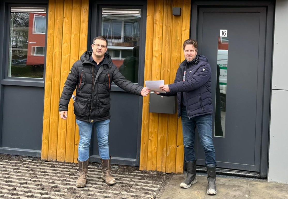 Oplevering modulaire woningen