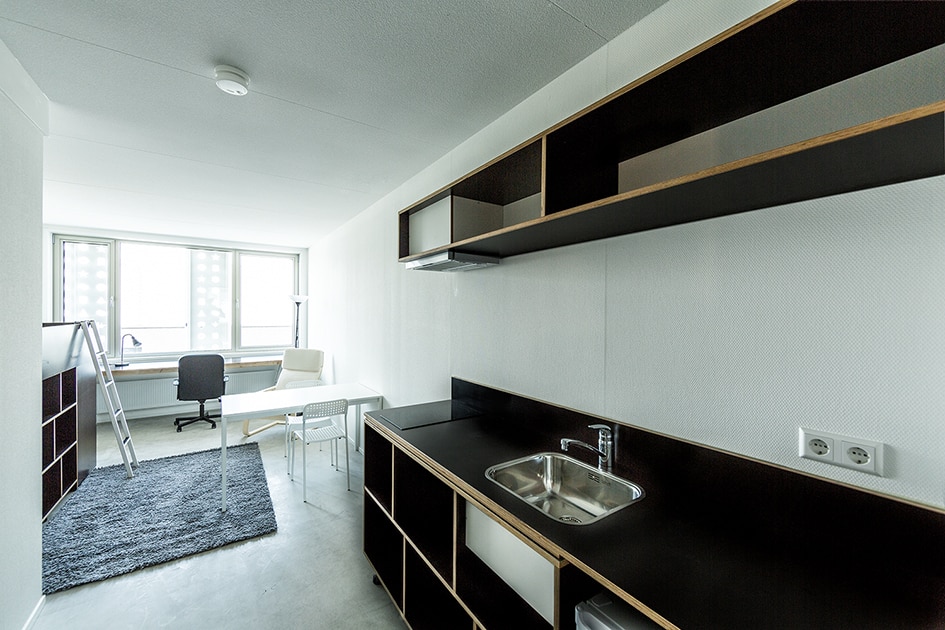 Keuken modulair gebouw