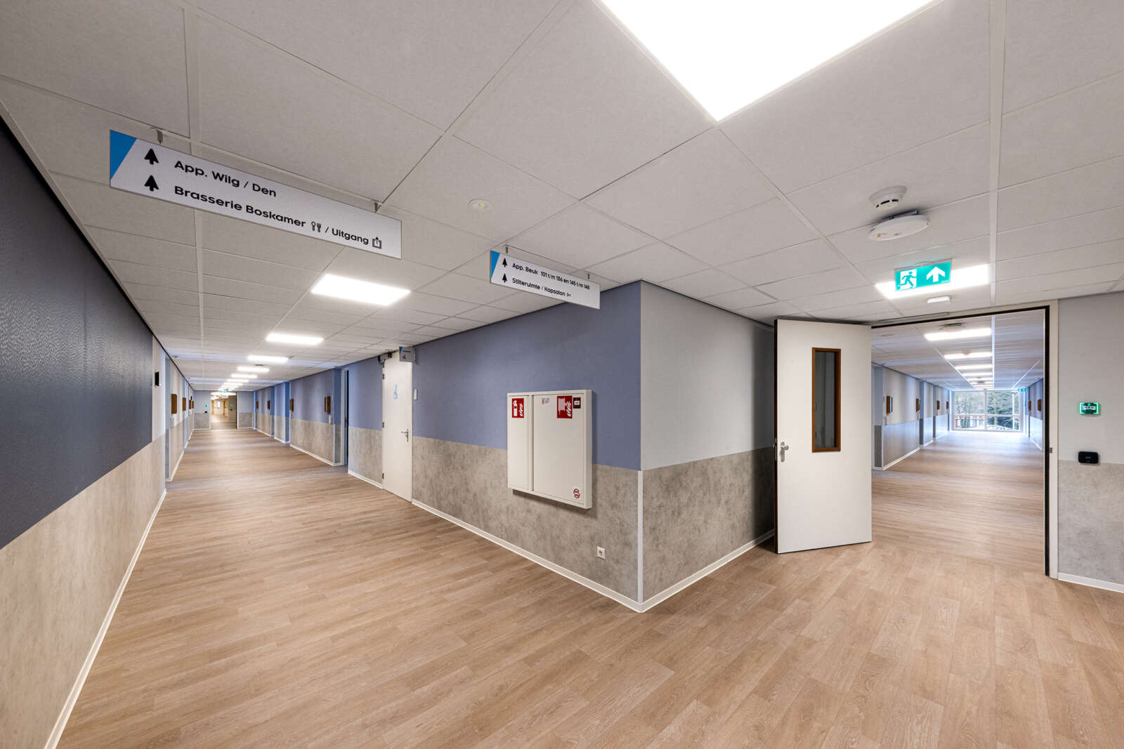 Boshuis in Tilburg gang van zorgcomplex gebouwd door Daiwa House Modular Europe